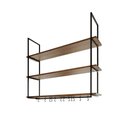 Ver imagem 2 de Prateleira Decorativa Londres 120 Cm Preto e Imbuia