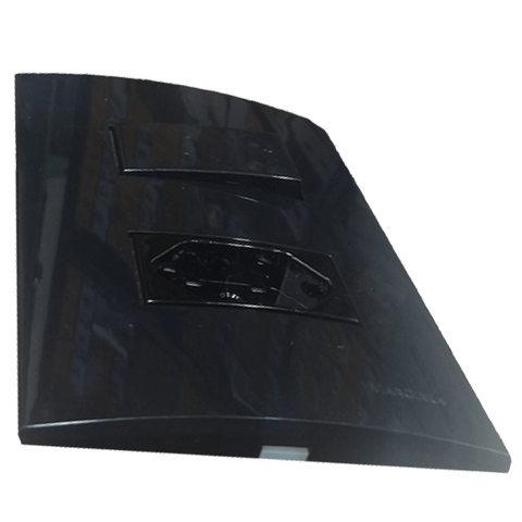 Conjunto 4x2 linha Ebony Sleek Alto brilho MarGirius 4x2" 1 Interruptor Simples + 1 Tomada 2P+T 20A 