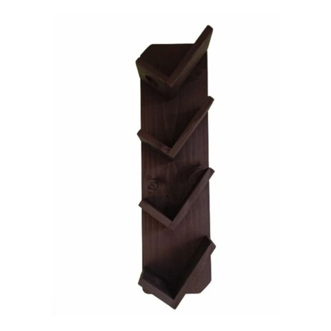 Adega Madeira Pinus Preto Universal 4 Garrafas - Volpato