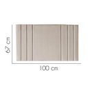 Ver imagem 2 de Painel Estofado Luxo Grécia 100cm Solteiro para Cama Box Suede Bege - Gat Magazine