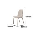 Ver imagem 2 de Kit 6 Cadeiras de Jantar Aço e Linho California