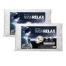 Kit 2 Travesseiros Nasa Super Confortável Alto 14cm - Nasa Relax  Casa Paloma - Fibrasca - 1