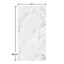 Ver imagem 3 de Kit 4 Placas Decorativa Flexível 3D Revestimento de Parede Mármore Branco - 90x50cm