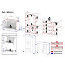 Ver imagem 4 de Quarto de Bebê Completo com Berço Americano 3 em 1 Flor Multimóveis MP4924 Madeirado/Off White