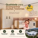 Ver mais imagens de Quarto de Bebê Completo com Berço Americano 3 em 1 Flor Multimóveis MP4924 Madeirado/Off White