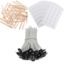 Ver imagem 1 de Pavio Velas Decorativas Algodão Parafinada 2mm 10cm - 100uns com 100 Adesivos - 25 Centralizador