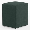 Ver imagem 2 de Kit 03 Puffs Quadrado L02 Decorativo Linho Verde - Lyam Decor
