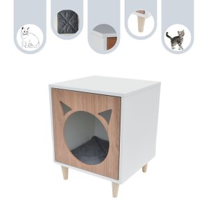 Mesa Cabeceira Gato Pet Mdf Mingau