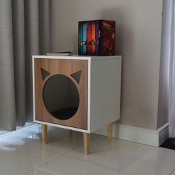 Mesa Cabeceira Gato Pet Mdf Mingau - 5