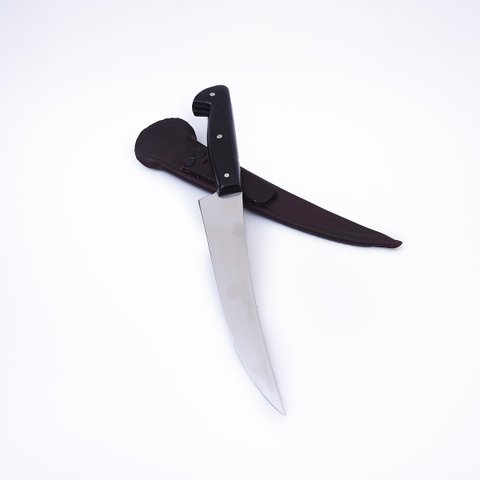 Faca Inox Fileteira Cabo Chifre Churrasco Desossa Personalização