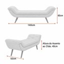 Ver imagem 4 de Puff Recamier 140cm Awa Bouclé Off White - Sallar Home