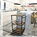 Ver imagem 6 de Carrinho Gourmet P/ Churrasco Estilo Industrial Elegante Compacto Eficiente P/ Festa Evento Cozinha