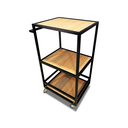 Ver imagem 1 de Carrinho Gourmet P/ Churrasco Estilo Industrial Elegante Compacto Eficiente P/ Festa Evento Cozinha