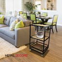 Ver imagem 3 de Carrinho Gourmet P/ Churrasco Estilo Industrial Elegante Compacto Eficiente P/ Festa Evento Cozinha