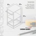 Ver imagem 7 de Carrinho Gourmet P/ Churrasco Estilo Industrial Elegante Compacto Eficiente P/ Festa Evento Cozinha