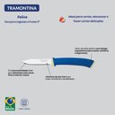 Ver imagem 3 de Faca para Legumes e Frutas Felice Aço Inox Fio Microsserrilhado Uso Cozinha Azul Tramontina
