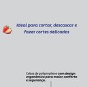 Ver imagem 2 de Faca para Legumes e Frutas Felice Aço Inox Fio Microsserrilhado Uso Cozinha Azul Tramontina