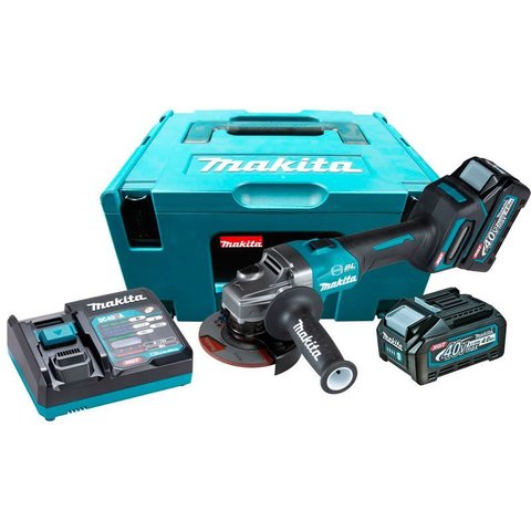 Esmerilhadeira Makita 4.1/2pol C/2bat 40v 4ah Interruptor Freio Mak-pac