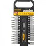 Jogo de soquetes encaixe 1/4" com 25 peças Vonder - 1