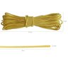 Corda Sobrevivência 39Kg Paracord 425 Libras Amarela Natureza Aventura 10 Metros Resistente 3mm - 3