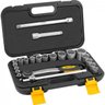 Jogo de soquetes estriados encaixe 1/2" 8 mm a 32 mm com 22 peças Vonder - 1