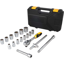 Jogo de Soquetes Estriados Encaixe 1/2" 10 Mm a 32 Mm com 18 Peças Vonder - 4