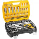 Ver imagem 1 de Jogo de soquetes e ponteiras com encaixe de 1/4" e de 1/2" com catraca 108 peças Vonder