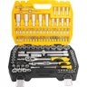 Jogo de soquetes e ponteiras com encaixe de 1/4" e de 1/2" com catraca 108 peças Vonder - 3
