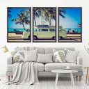 Ver imagem 1 de Quadro Decorativo 135x64cm Kombi Praia Sol Quarto Sala
