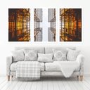 Ver imagem 1 de Quadro Decorativo 135x64cm Arquitetura Prédios Quarto Sala