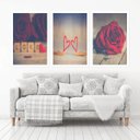 Ver imagem 1 de Quadro Decorativo 135x64cm Love Amor Namorados Quarto Sala