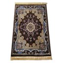 Ver imagem 1 de Tapete Persa Royal Marrom 100x150cm Fio Acetinado - Ideal para Quarto e Sala