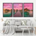 Ver imagem 1 de Quadro Decorativo 135x64cm Próximo Ao Paraíso Quarto Sala