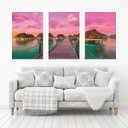 Ver imagem 1 de Quadro Decorativo 135x64cm Próximo Ao Paraíso Quarto Sala