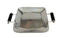 Ver imagem 6 de Bandeja Retangular Grande Metal Martelado Prata 37cm