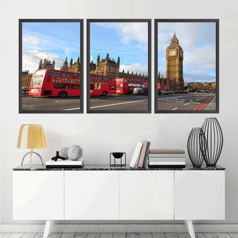 Quadro Decorativo 135x64cm Big Ban Londres Quarto Sala