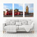 Ver imagem 1 de Quadro Decorativo 135x64cm Big Ban Londres Quarto Sala