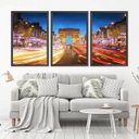 Ver imagem 1 de Quadro Decorativo 135x64cm Arco Do Triunfo Paris Quarto Sala