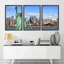 Ver imagem 1 de Quadro Decorativo 135x64cm Estátua Da Liberdade Quarto Sala