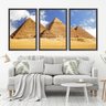 Quadro Decorativo 135x64cm Pirâmides Do Egito Quarto Sala - 1