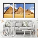 Ver imagem 1 de Quadro Decorativo 135x64cm Pirâmides Do Egito Quarto Sala