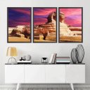 Ver imagem 1 de Quadro Decorativo 135x64cm Esfinge Egito Quarto Sala