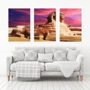 Ver imagem 1 de Quadro Decorativo 135x64cm Esfinge Egito Quarto Sala