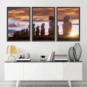 Ver imagem 1 de Quadro Decorativo 135x64cm Ilha De Pascoa Chile Quarto Sala