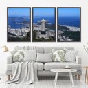Ver imagem 1 de Quadro Decorativo 135x64cm Cristo Rio De Janeiro Quarto Sala