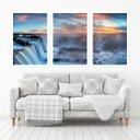 Ver imagem 1 de Quadro Decorativo 135x64cm Cataratas Do Iguaçu Quarto Sala