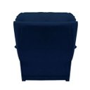 Ver imagem 5 de Poltrona Reclinável Manual Suede Azul Marinho