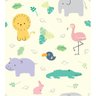 Papel De Parede Adesivo Infantil Bebê Animais - 1