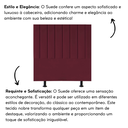 Ver imagem 5 de Cabeceira Estofada Cama Casal Queen Size 160 Cm Taís Suede:bordô