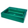 Cuba de Apoio com Pia Retangular (Verde Perolizada) - 1